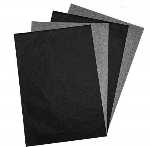 100 fogli A4 Carbon Transfer Tracing Paper Carbon Copy Paper Tracing Paper per legno, carta, tela e altre superfici artistiche Nero