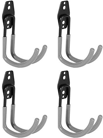 Reehi Garage Hooks, Heavy Duty Garage Hook, Steel Wall Hook J Hooks Tool Storage Hook for Organizing Power Tool, Laddy, Bulk Items (4pcs)