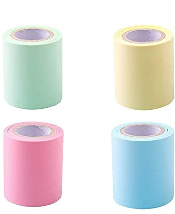 Sourcemall Rotolo di foglietti adesivi per appunti, autoadesivi, larghezza x lunghezza 5 x 760 cm, 4 rotoli/confezione