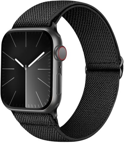 Recoppa Nylonarmband kompatibelt med Apple Watch 38 mm 40 mm 41 mm för kvinnor och män, Solo Loop tyg, elastiskt band för iWatch SE 8 7 6 5 4 3 2 1