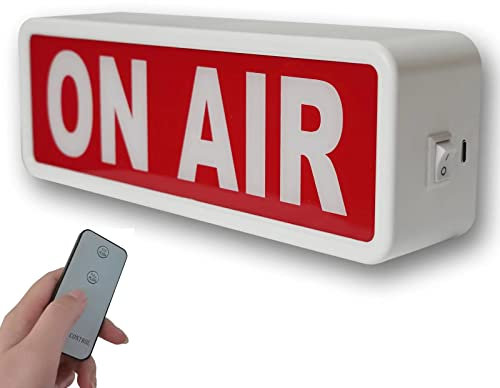 Panneau d'avertissement lumineux pour studio (studio/studio à domicile/entreprise/bureau ou décoration murale) simple et facile avec interrupteur marche/arrêt lumineux pour radiodiffusion