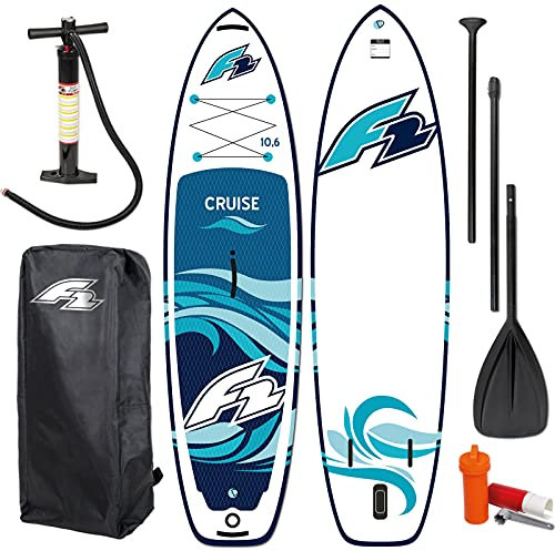 Campsup WindSUP F2 Cruise WS 10'5 Aufblasbares Stand Up Paddle Board mit Windsurf-Option | 323 x 83 x 15 cm | Surfboard für Einsteiger & Fortgeschrittene mit zubehör