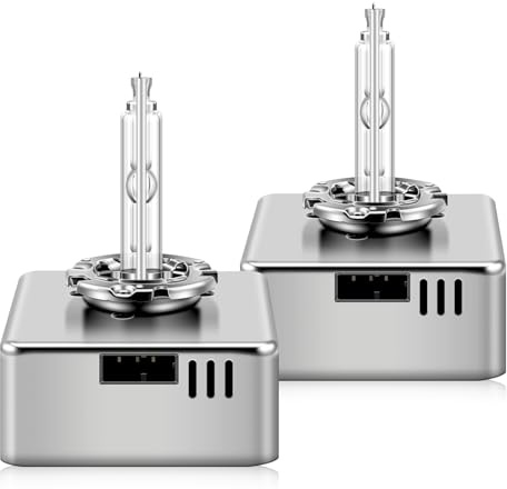 Erato D5S Xenon HID Headlight Bulbs 35W 6000K Metal Stents Base High Low Beam Replacement Lights 2 Pack