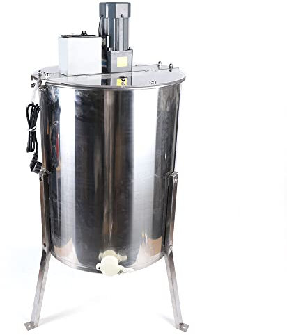 Extracteur de miel électrique 220 V, centrifugeuse d'extraction de miel en acier inoxydable, équipement manuel pour apiculture, apiculteur pour débutants, apiculteurs, accessoires, 4 nids d'abeilles