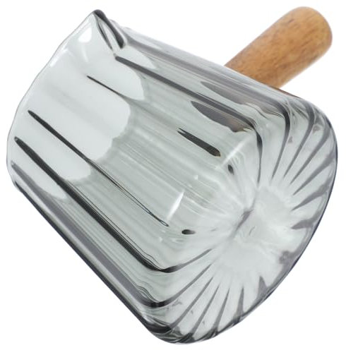 Alipis Tazza Graduata Vetro Cappuccino Espresso Brocca Latte Trasparente Bicchiere Caffè Uso Casa Design Scala Manico Resistente Calore Versare Facilemente