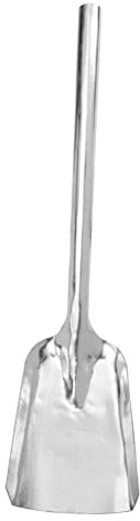 Cabilock Pelle à Suie Charbon Seau Pelle à Bordure De Plein Air Scoop Poubelle Pelle De Tranchée Hotte Feu Bêche De Jardin Pelle Bêche Pelles Pelle à Long Manche Silver Le Fer