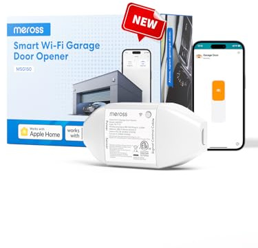 meross Smart Garage Door Opener Remote, Compatible with Apple HomeKit, Amazon Alexa, Google Assistant, CarPlay and SmartThings, Enhanced Compatibility