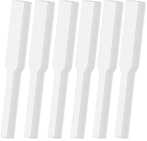 YBEATY 600 tiras probadoras de perfume desechables, tiras probadoras de fragancia, color puro, tarjeta de muestra de papel para aceites esenciales, fragancias de especias, difusor secante