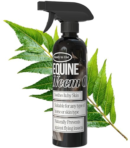 Equine Neem Oil Spray – Natural Fly Repellent & Skin Soother for Horses | Organic Insect & Mite Protection | Coat Conditioner & Itch Relief | Eco-Friendly Horse Care (250ml)