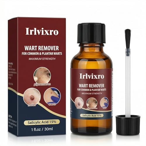 Wart Remover Freeze Off，15% salicylic Acid Skin tag Remover，Plantar wart Remover for feet and face，Corn removers for Toes
