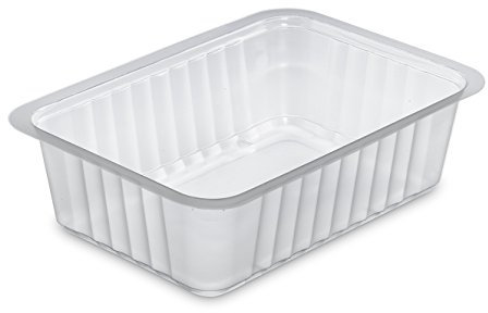 GUILLIN - ALPHACEL CL1000TPE SACHET DE 160 Barquette Scellable 1000cc, Polypropylène, Transparent, 19,2 x 13,7 x 5,5 cm