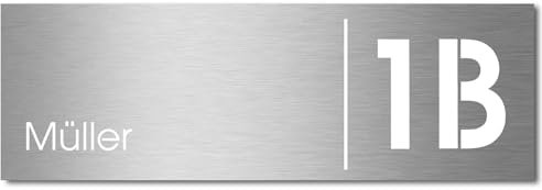 MOCAVI Stick 330 Briefkastenschild Edelstahl V4A passend für Box 111, 116, ZBox 111, SBox 311, 315, PBox 65F und 65MS