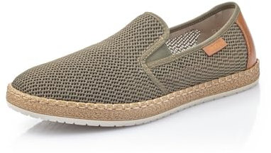 Rieker Herren Low-Top Sneaker B5276, Männer Halbschuhe,Freizeitschuhe,Turnschuhe,Laufschuhe,straßenschuhe,Strassenschuhe,grün (54),46 EU / 11 UK