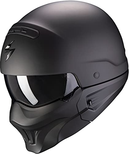 Scorpion Motorradhelm EXO-Combat EVO Matt Black, Schwarz, XS, 85-100-10-02