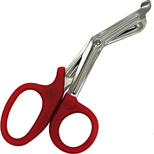 Forbici multiuso taglio tufo taglio tufo / taglio duro 15 cm EMS Trauma Paramedico Forbici (rosso)