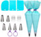 MAOYUTOU 15 Poches a Douille Ensemble Douilles Patisserie Adaptateur DIY Poche Douille Patisserie Kit pour Décoration Parfaite Vos Cupcake et Muffins Gâteaux