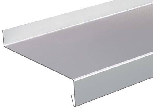 Fensterbank Tropfblech Alu Abschluss 5° 1mm Alu roh blank Tiefe=50-400mm Länge 500mm, 750mm, 1000mm, 1500mm oder 2000mm (Tropfblech 1mm Alu roh 500mm, 15/40/260/25)