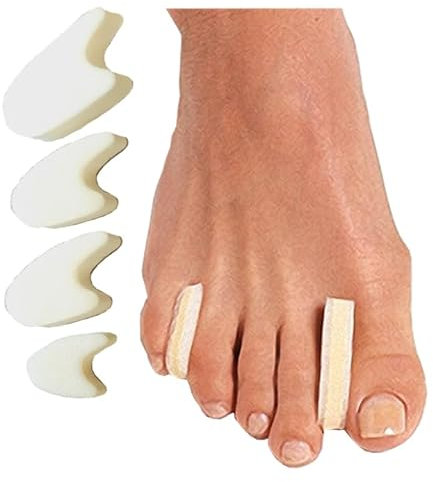 Vaya Medical Zehenspreizer Set 4 Stück Zehentrenner Korrektur Polyurethanschaum Latex