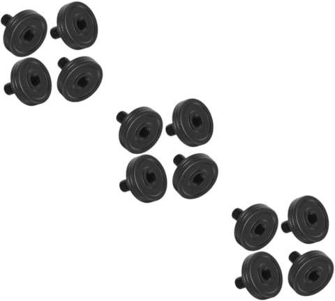 Hemobllo 12 viti per pollice per piastre di montaggio della fotocamera, viti a sgancio rapido per treppiede, compatibile con supporti flash e accessori per fotocamera