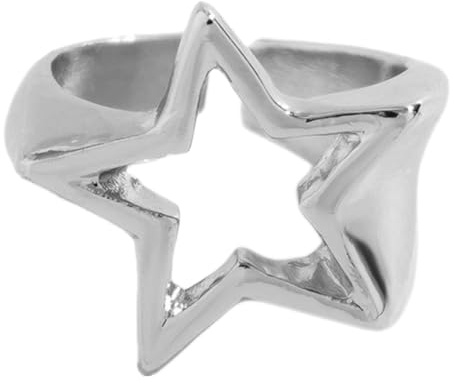 YIGZYCN Eleganter verstellbarer geometrischer Sternring, unregelmäßiger geometrischer Sternring für Mädchen und Modeliebhaber