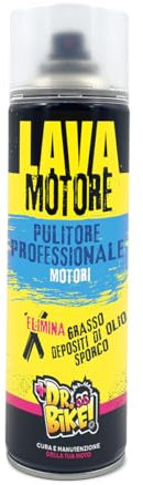 DR. BIKE Lava Motore. Pulitore motore. Pulitore di motori professionale 500 ml. Elimina grasso, depositi di olio, sporco. Lava motore moto. Detergente per vano motore. Engine cleaner. Non danneggia.