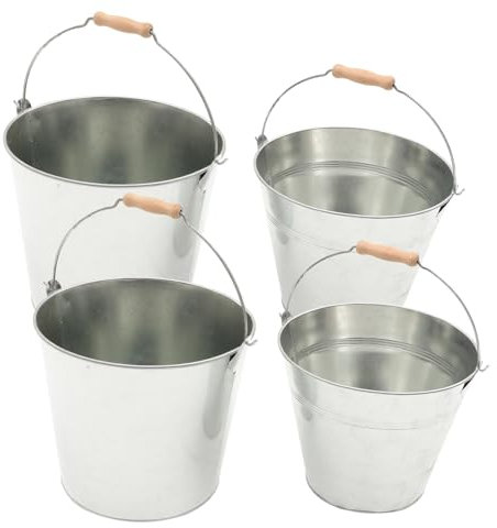 GLSTOY 2stücke Kaminascheeimer Aus Mit Großem Fassungsvermögen Metallascheeimer Für Kamin Kamineimer Mit Schaufel Für Geeignet Für Feuerstelle Und Holzofen