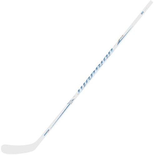 Warrior Covert Deluxe Junior ishockeyklubba (vit, 54 tum, Flex 50, böjning W03, vänster)