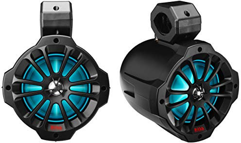 Boss B62RGB 750 W Max 6.5 2-Way Amplified Marine Grade Waketower Speaker System