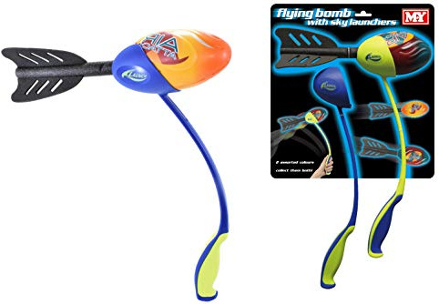 M.Y Flying Bomb With Sky Launcher Assorted Colours