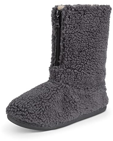 Polar Mens Sherpa Slipper Boots Anti-Slip Indoor Bootie Slipper with Funny Quote on its OutsoleSoft and Fluffy House Slipper with Memory Foam Ankle Boot Slippers