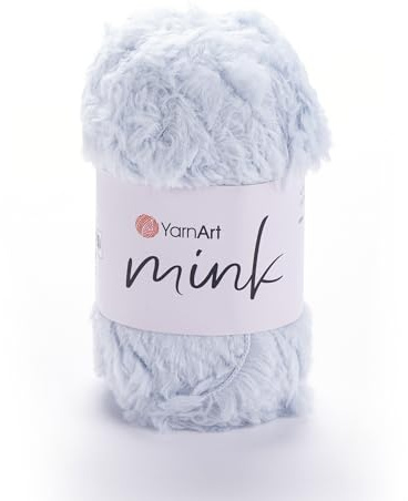 YarnArt Mink Soft Plush Yarn – 100% Polyamide, Ultra Soft & Fluffy Knitting Yarn for Amigurumi, Baby Blankets, Scarves & Cozy Crafts