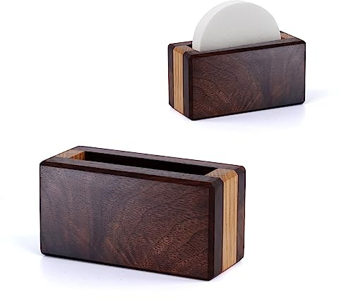 Handmade Stand Holder for Aeropress Paper Filter | Walnut & Oak | Compatible with 58mm-64mm Paper Filter