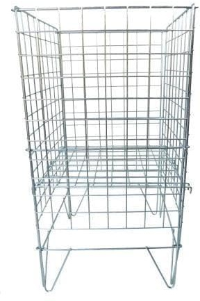 Retail Shop SUPERMARKETS 5 Tier Stacking Metal Baskets (CHROME DUMP BIN SIZE 65CM)