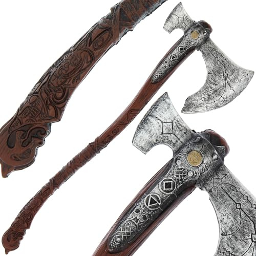 Leviathan Axe God of War Replica Cosplay Halloween 93cm Viking Battle Axe Guarding Kratos