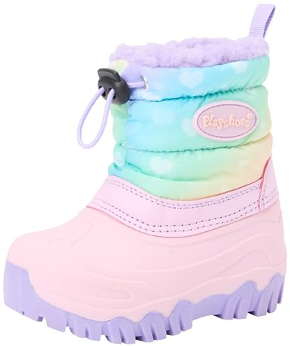 Playshoes unisex – barn Winter-bootie RegenbogenSnökängor