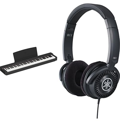 Yamaha P-145 digitalpiano med 88 graderade hammarkompakttangenter medföljer HPH-150 hörlurar