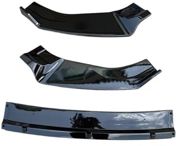 RAGPUKMUAN Alerón delantero para VW Golf 7.5 MK7/MK7.5 (2013-2020) GTI/GTD/R/R-Line, ABS, negro piano, para atornillar