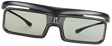LICAEVEY Lunettes 3D à Obturateur Actif pour Projecteurs LTV, Lunettes DLP Link, Batterie 40H avec Angle de Vision de 178 ° pour LTV-2500/3000 Pro/3500 Pro
