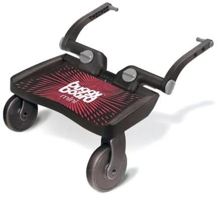 Lascal BuggyBoard Mini 3D | Universal Buggy Board, Compatible with 99% of Pushchairs | Pram Accessory for Children from 2-6 Years (Red)