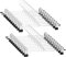 WEIDMAX Metall Hosenbügel Kleiderbügel, Starke Chrom Rockbügel mit Verstellbaren Clips, Hosenbügel aus Metall, Platzsparende Kleiderbügel für Hosen Socken Röcke, 20 Stück