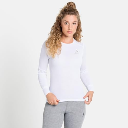 Odlo Donna Maglietta intima tecnica a maniche lunghe ACTIVE WARM ECO, White, XS
