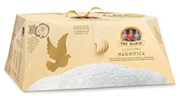 Tre Marie La Colomba Magnifica Gâteau de Pâques au beurre français très fin à saupoudrer de sucre en poudre 930g Produit de boulangerie Colombe de Pâques de la tradition italienne