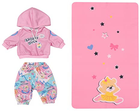 BABY born Kindergarten Sport Outfit bestehend aus Pullover, Jogginghose und Gymnastikmatte für 36 cm Puppen, 833445 Zapf Creation