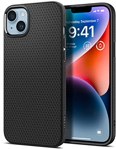 Spigen Liquid Air Case Compatible with iPhone 14 - Matte Black