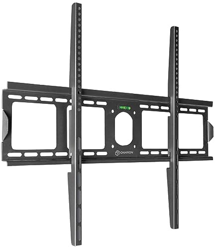 ONKRON Supporto TV Parete Fisso 55 - 100, Staffa TV Carico fino a 75 kg, VESA 75x75 – 800x600 mm, Braccio televisore Universale, Porta Televisore da muro Fissato, per Casa e Ufficio, Nero, UF4-B