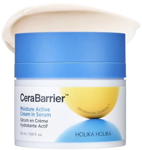 HOLIKA HOLIKA -Linea di cura della pelle attiva CeraBarrier Moisture (crema sierica), 1,69 once liquide (confezione da 1)