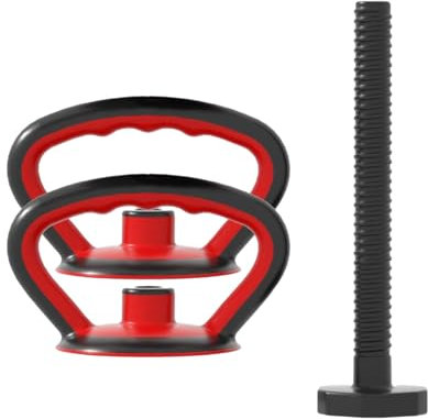 Harilla Mango de Pesa Rusa, Mango de Agarre portátil, Ajustable para Deportes, hogar, Culturismo, Equipo de Fitness, competición, 2 Mangos de Pesa Rusa