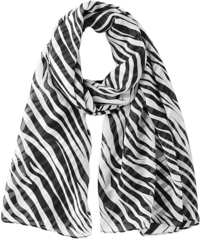 Châle pour femme - Imprimé léopard - Léger - Motif guépard - Protection solaire - Pour le printemps, l'été, les voyages, Zébré, Medium