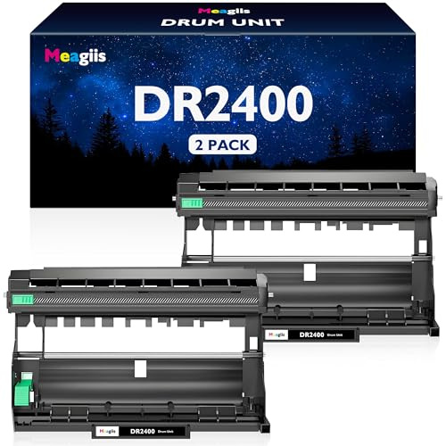 Meagiis DR2400 Unità del tamburo Compatibile per Brother DR2400 DR-2400 tamburo per Brother DCP-L2530DW DCP-L2510D HL-L2350DW HL-L2310D HL-L2357DW MFC-L2710DW MFC-L2710DN MFC-L2730DW (2 Pacchetto)