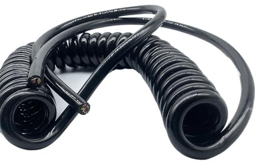 Bobina retrattile a filo elastico multicore, Cavo a spirale for apparecchiature industriali a 12 conduttori, filo multipolare con anima in rame puro quadrato da 1 mm(Stretch 1 Meter)